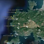 Our dive site locations and co-ordinates on a Google Map.